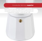 Cafetière Italienne Bergner – 6 Tasses – Aluminium & Bois de Hêtre – Compatible Gaz, Électrique et Vitrocéramique – Image 6