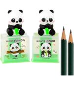 Taille-crayon Panda Kawaii avec décoration 3D – Image 3