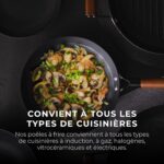 Wok céramique MasterPRO Odin Professionnel - 24 cm – Revêtement CERA+ sans PFAS – Image 3