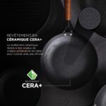 Wok céramique MasterPRO Odin Professionnel - 24 cm – Revêtement CERA+ sans PFAS – Image 4