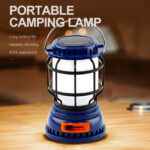 Lanterne de camping portable – Recharge solaire & USB Type-C