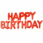 Ballons lettres anniversaire "HAPPY BIRTHDAY" 🎈 – Décoration fête au Maroc – Noir, Rouge, Argenté ou Multicolore – Image 5