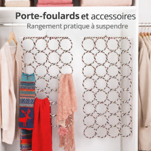 porte foulards et accessoires – rangement pratique à suspendre
