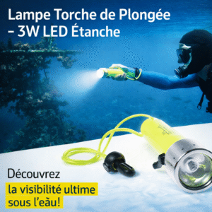 lampe torche de plongée – 3w led Étanche