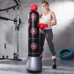 Sac de Frappe Gonflable sur Pied 160cm – Entraînement Boxe & Cardio à Domicile – Image 2