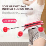 Cerceau de Fitness Intelligente Rose – Hula Hoop Ajustable 24 Nœuds avec Poids | Brûle-Graisse Taille & Abdos – Image 4