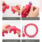 Cerceau de Fitness Intelligente Rose – Hula Hoop Ajustable 24 Nœuds avec Poids | Brûle-Graisse Taille & Abdos – Image 7