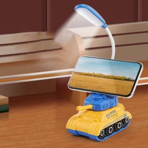 Lampe LED de Bureau en Forme de Tank – Multifonction avec Porte-Stylo