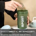 Shaker Sport Multifonction – Avec Compartiments & Mélangeur à Spirale – Image 4