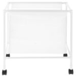 Panier de Rangement Multifonction avec Roulettes - Blanc – Image 2