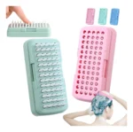 Brosse Masseur Cuir Chevelu Rétractable – Silicone Doux, Nettoyage & Détente
