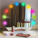 Guirlande Lumineuse LED pour Miroir – Effet Hollywood | RGB Multicolore & Fixation Facile