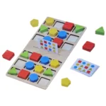 Jeu Éducatif en Bois – Bataille des Formes et des Couleurs (Shape Four-Color Battle) – Image 4