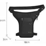 Sacoche Tactique Cuissarde Imperméable – Multi-poches, Randonnée & Moto - 31x18 cm – Image 3