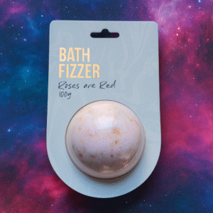 Boule de bain effervescente Roses Are Red – 100g – Parfum floral & relaxant à la rose