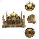 Statue décorative Taj Mahal en métal doré – Symbole d’amour et d’élégance 13 cm – Image 3