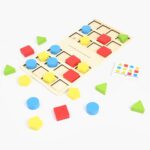 Jeu Éducatif en Bois – Bataille des Formes et des Couleurs (Shape Four-Color Battle) – Image 3