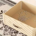 Meuble de Rangement à Roulettes – 3 Tiroirs Spacieux & Poignées Métalliques (52 x 32 x 73 cm) – Image 4