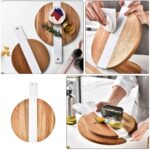 Planche à Découper Ronde en Bois avec Poignée – Design Naturel & Élégant – Image 2