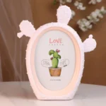 Cadre Photo Cactus – Design Original, Double Face, 4x6 pouces - 18x22 cm