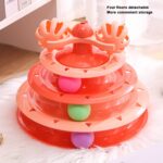 Jouet Interactif à Boules – Tour à 4 Niveaux pour Chats Curieux – Image 3