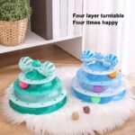 Jouet Interactif à Boules – Tour à 4 Niveaux pour Chats Curieux