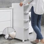 Meuble de Rangement à Tiroirs sur Roulettes – Gain de Place & Ultra Résistant (95 x 47,5 x 22 cm) – Image 5