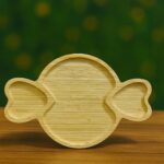 Plateau de Service Bambou – Design Original, 3 Compartiments Apéritifs