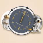 Horloge Murale Astronaute Design – Thème Spatial, Décoration Moderne & Silencieuse – Image 2