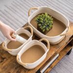 Lot de 3 Paniers de Rangement en Corde Tressée – Design Naturel et Élégant
