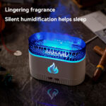 Diffuseur d'Arômes Flamme – Effet LED Multicolore, Humidificateur Ultrasonique Silencieux – Image 2