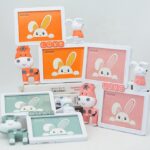 Cadre photo LOVE avec figurine mignonne – Décoration enfantine ou romantique