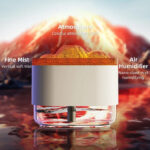 Humidificateur Volcan Flamme – Lumière Ambiante 3D, Diffusion Ultrasonique – Image 3