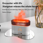 Diffuseur d'Arômes Flamme – Effet LED Multicolore, Humidificateur Ultrasonique Silencieux – Image 4