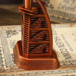 Statue décorative Burj Al Arab en métal – Miniature design 15 cm (4 couleurs disponibles) – Image 4