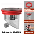 Filtre d’évacuation anti-odeur et anti-insectes – Bouchon de drain universel 33–45 mm (Rouge) – Image 4