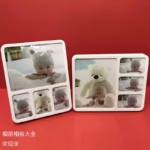 Cadre photo multiple – Design blanc élégant pour 4 photos (format mixte) – Image 2