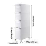 Meuble de Rangement à Tiroirs sur Roulettes – Gain de Place & Ultra Résistant (95 x 47,5 x 22 cm) – Image 7
