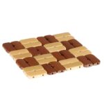 Set de 3 dessous de plat en bois – Protection thermique pour table et cuisine – Design naturel – Image 3