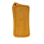 Petite planche à découper en bambou naturel – 18 cm – design ergonomique – Image 2