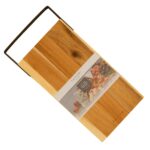 Planche de service en bois d’acacia avec poignée métal – TAHARI Home – Image 2
