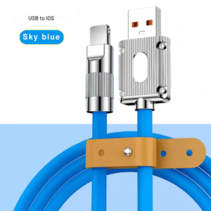 Câble Lightning Pour IOS – Charge Ultra-Rapide 120W, Connecteurs Alliage de Zinc Robuste