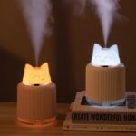 Humidificateur Lampe Veilleuse Chat – Design Kawaii, Lumière LED Apaisante – Image 2