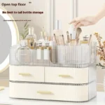 Organisateur de Maquillage Luxe avec 2 Tiroirs – Boîte de Rangement Cosmétiques & Parfums Transparent Design – Image 3