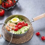 16 cm Casserole Japonaise – Acier Inoxydable, Manche en Bois, Couvercle Verre – Image 2