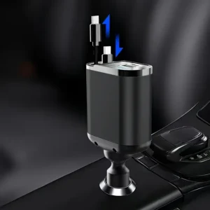 Chargeur Voiture Rapide Treqa 120W | USB & Type-C | Écran Digital