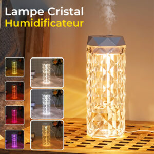 Lampe Cristal Humidificateur – Ambiance Relaxante & Air Purifié