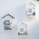 Porte-Clés Mural Cottage Marin – Boîte à Clés Décorative, Style Plage Chic - 29.5x18x5.3cm – Image 3