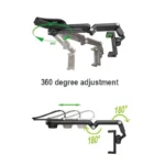 Support Téléphone Voiture Pliable – Ajustable 360°, Multi-usage & Sécurisé - Compact 15cm – Image 4