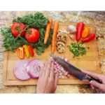 Planche à Découper Premium – Bambou Organique, Rainures Anti-Gouttes - 45x30 cm – Image 2